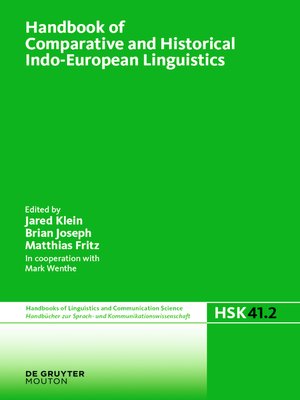 cover image of Handbook of Comparative and Historical Indo-European Linguistics